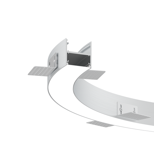 Trimless Recessed Curved LED Linear Light – FlexTrim CT50