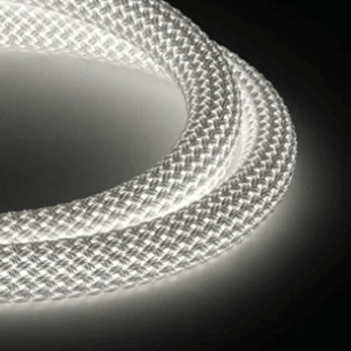 22 Foot Light Rope Woven 22mm LED Neon Rope Light | High CRI | IP67 | Lucretia