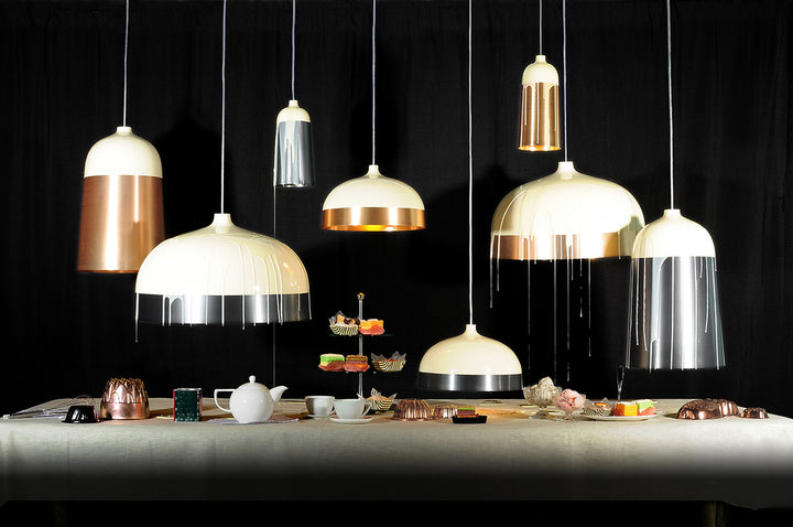 Spun Contrasting Pendant Light 14cm D