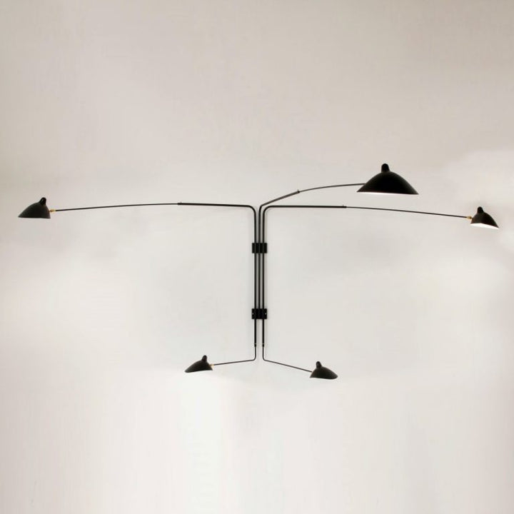 1950's Steel 5 Arm Wall Lamp D