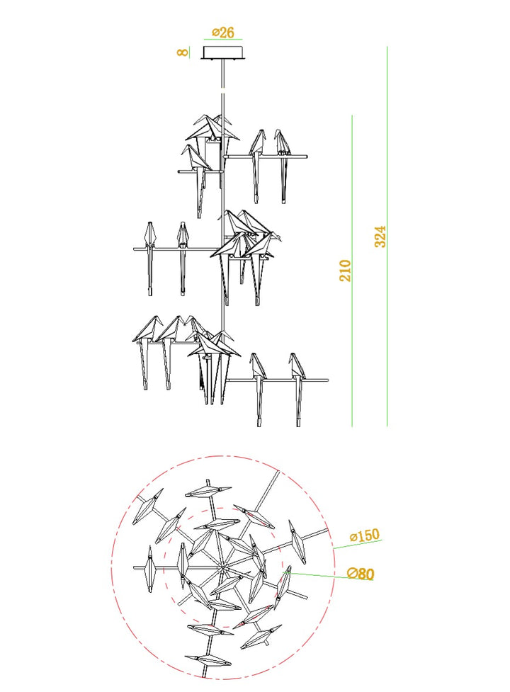 Birdcage Pendant light 20