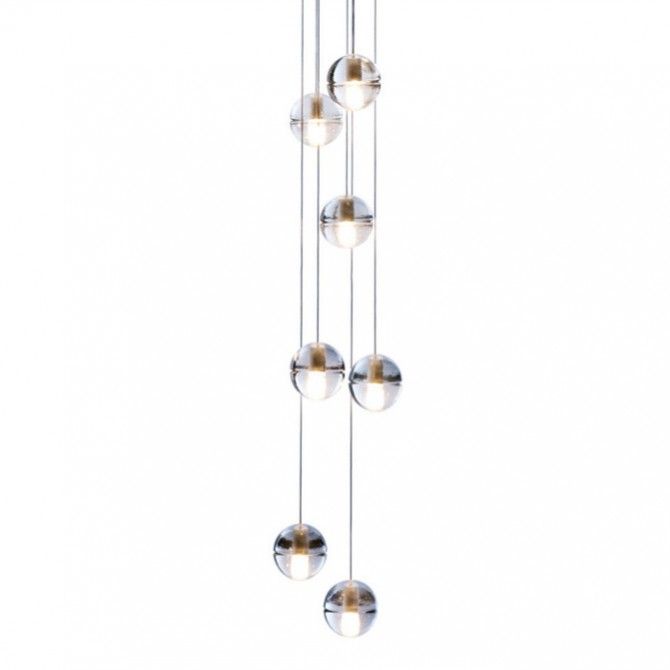 Hand Blown Sphere 7 Pendant