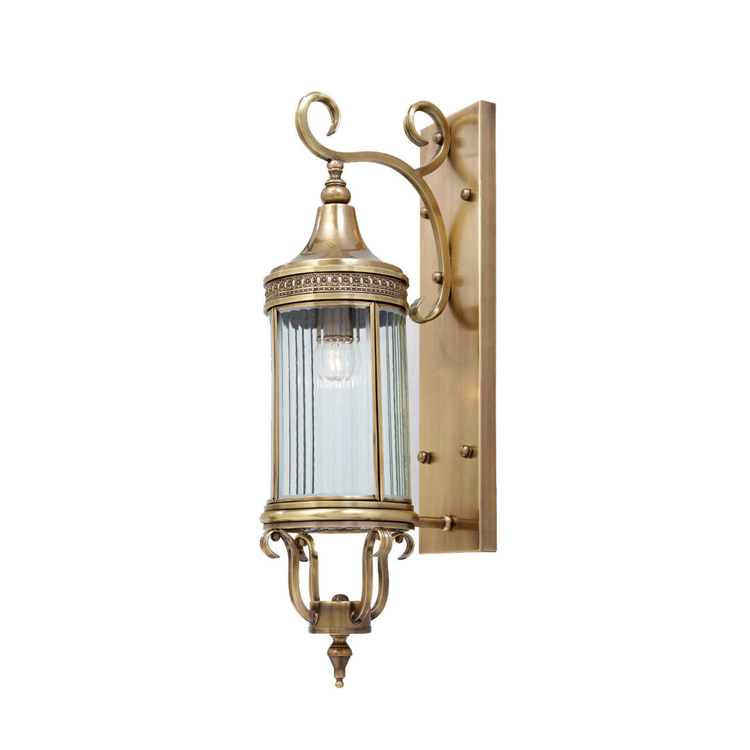 Reims -2 Brass Outdoor Lantern Wall Light