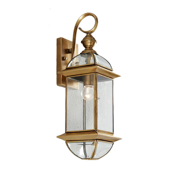 Reims -7 Brass Outdoor Large Lantern Wall lamp