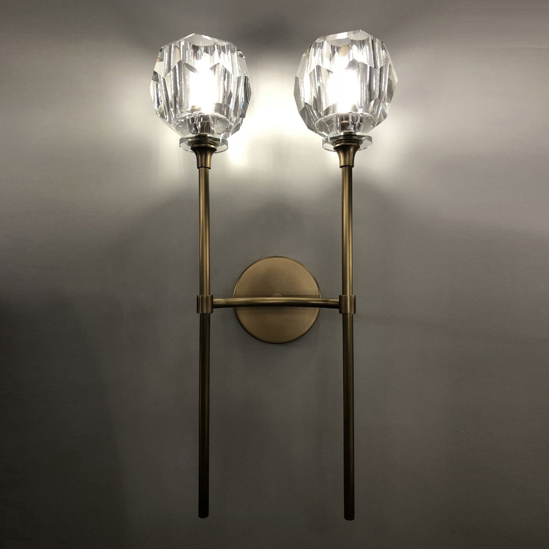 Clairvoyance Dual Brass Wall Lamp