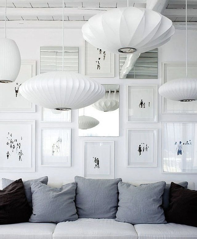 Cocoon Bubble Pendant Lamp Criss Cross