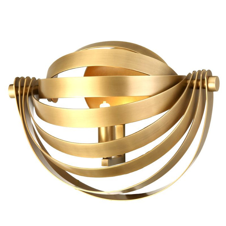 Sphere Brass Wall Lamp