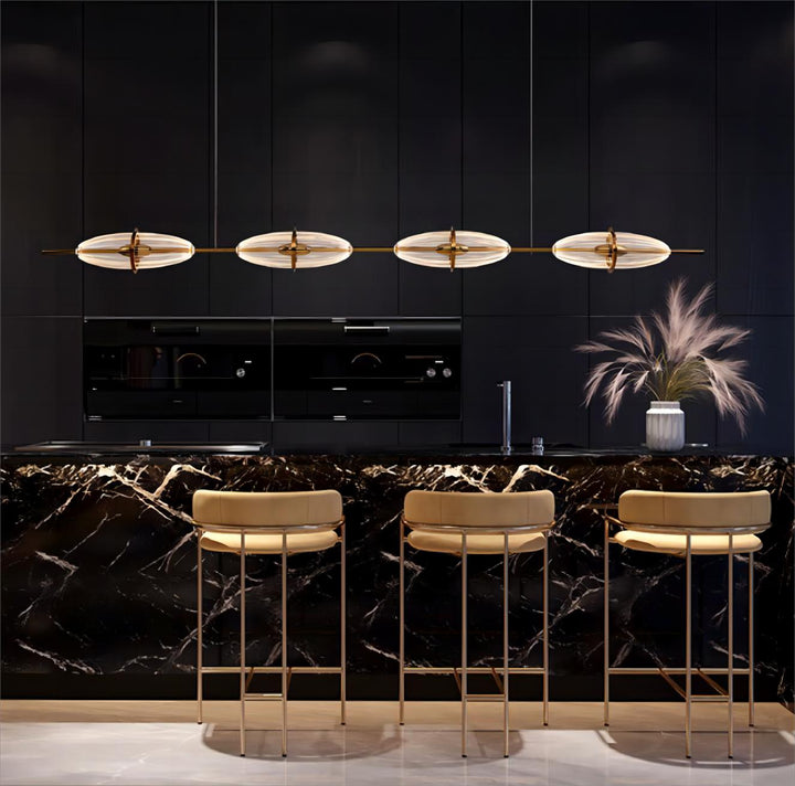 Selene Horizontal 4 Linear Pendant light