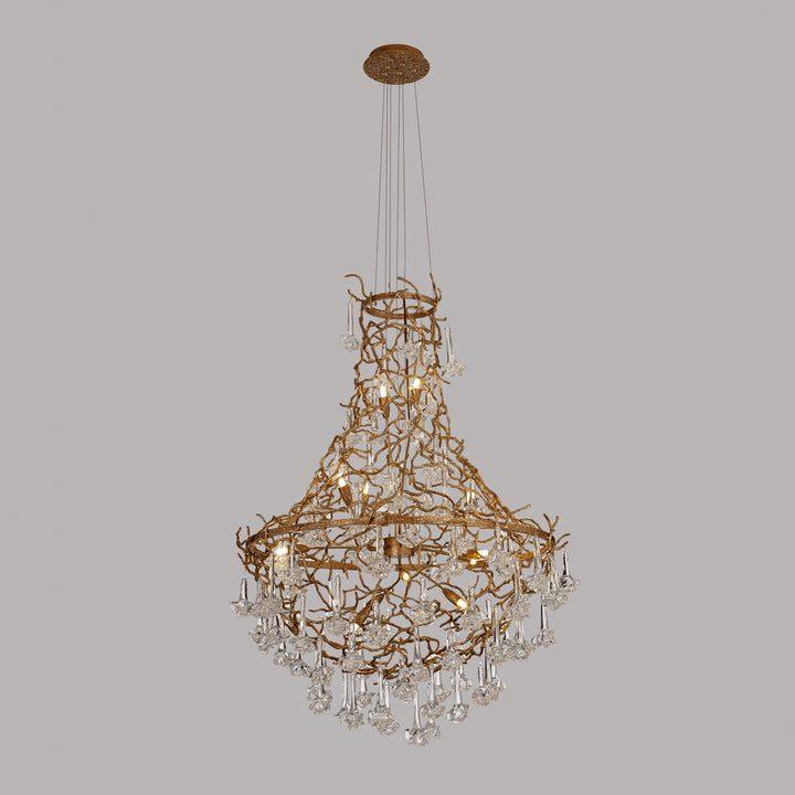 Ivy Brass Chandelier