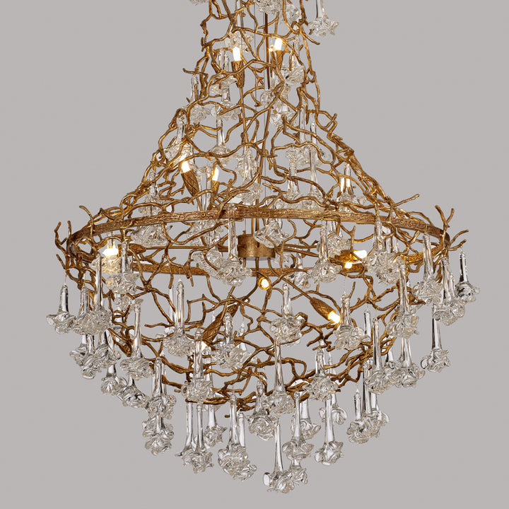 Ivy Brass Chandelier