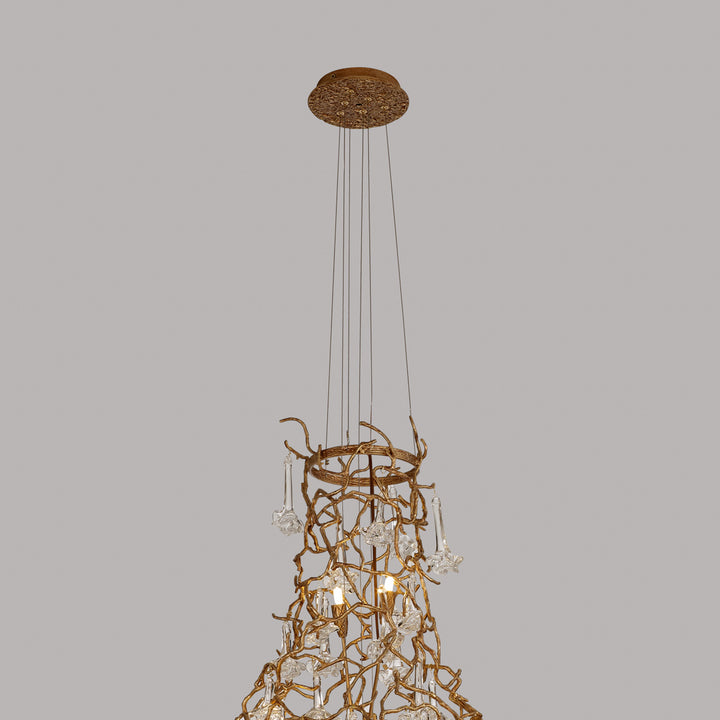 Ivy Brass Chandelier