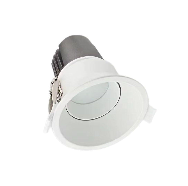 Adjustable high CRI LED gimbal downlight with deep recessed anti-glare optics