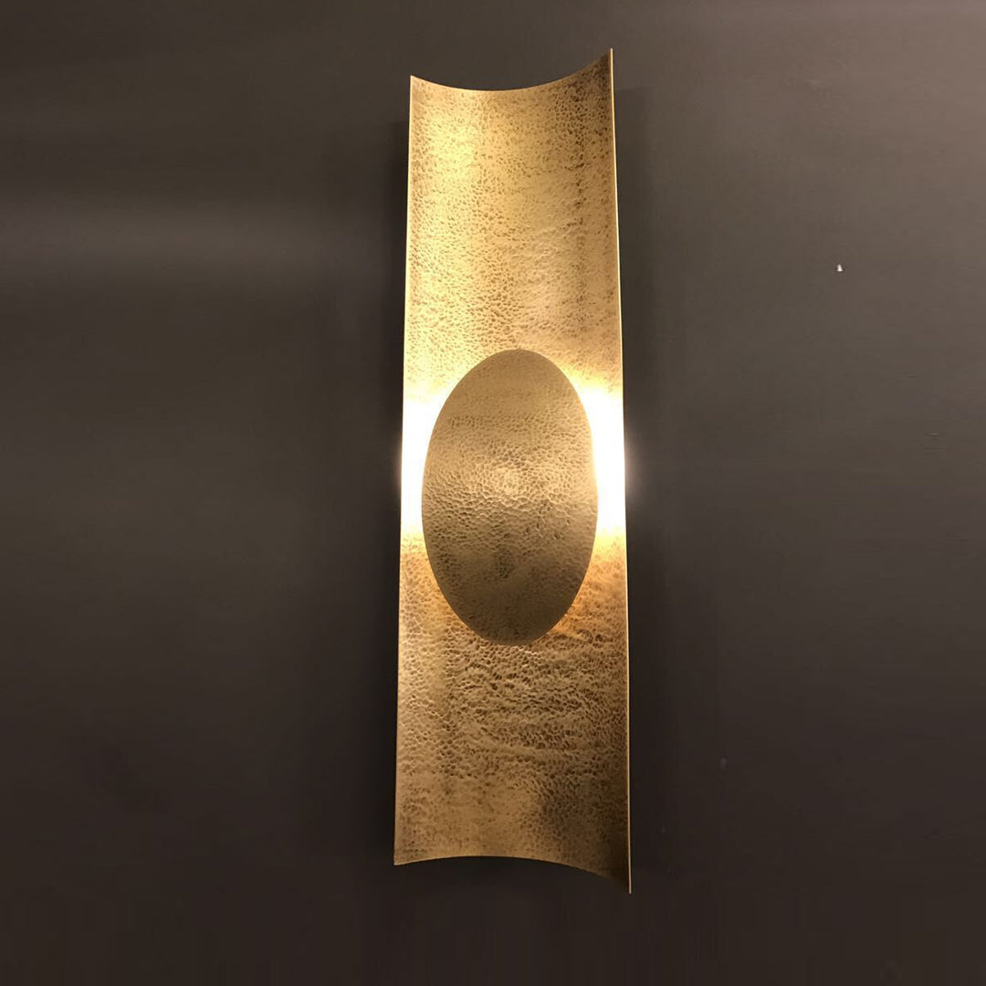 Anther Brass Wall Lamp modern brushed brass wall light with sculpted silhouette for hallways bedrooms and contemporary interiors