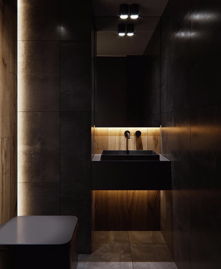 Dot-free LED strip light used for linear wall and feature lighting