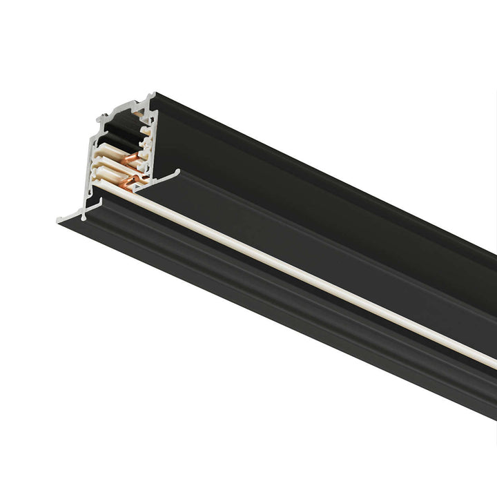 Euro 3 circuit recessed track system aluminium profile for commercial and architectural track lighting