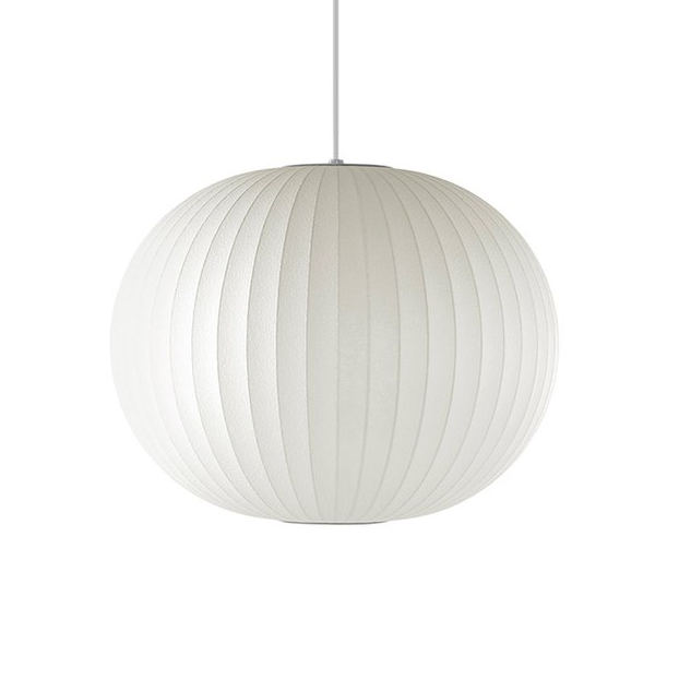 an ambient pendant light shown on its own, highlighting even light distribution and a calm, understated glow