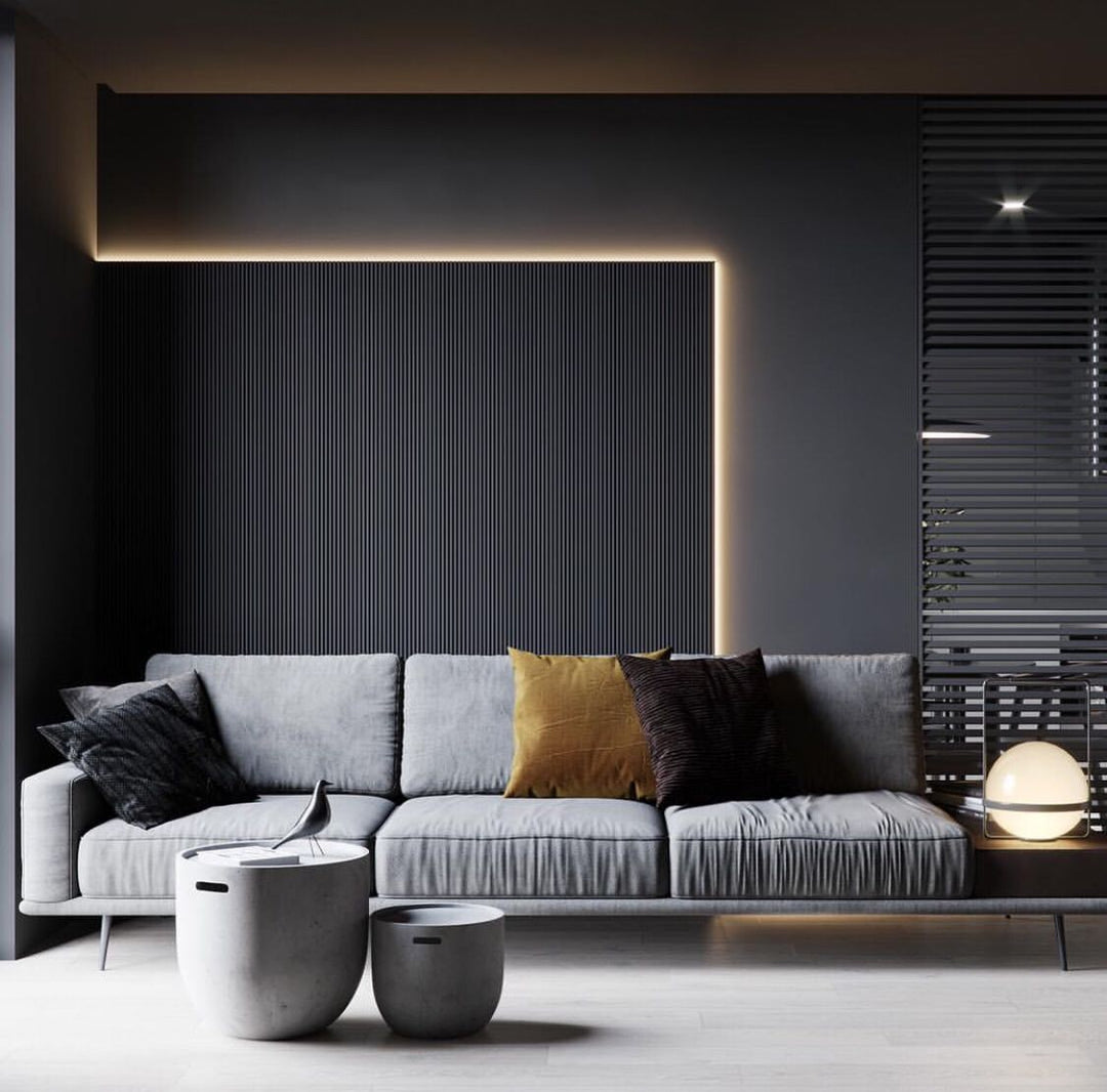 Dot-free LED strip light used for architectural ceiling lighting