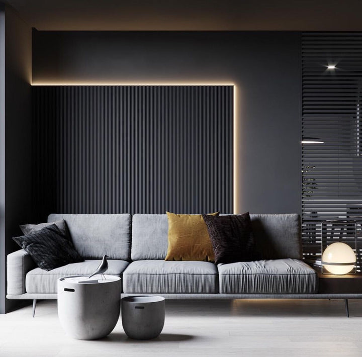 Dot-free LED strip light used for architectural ceiling lighting