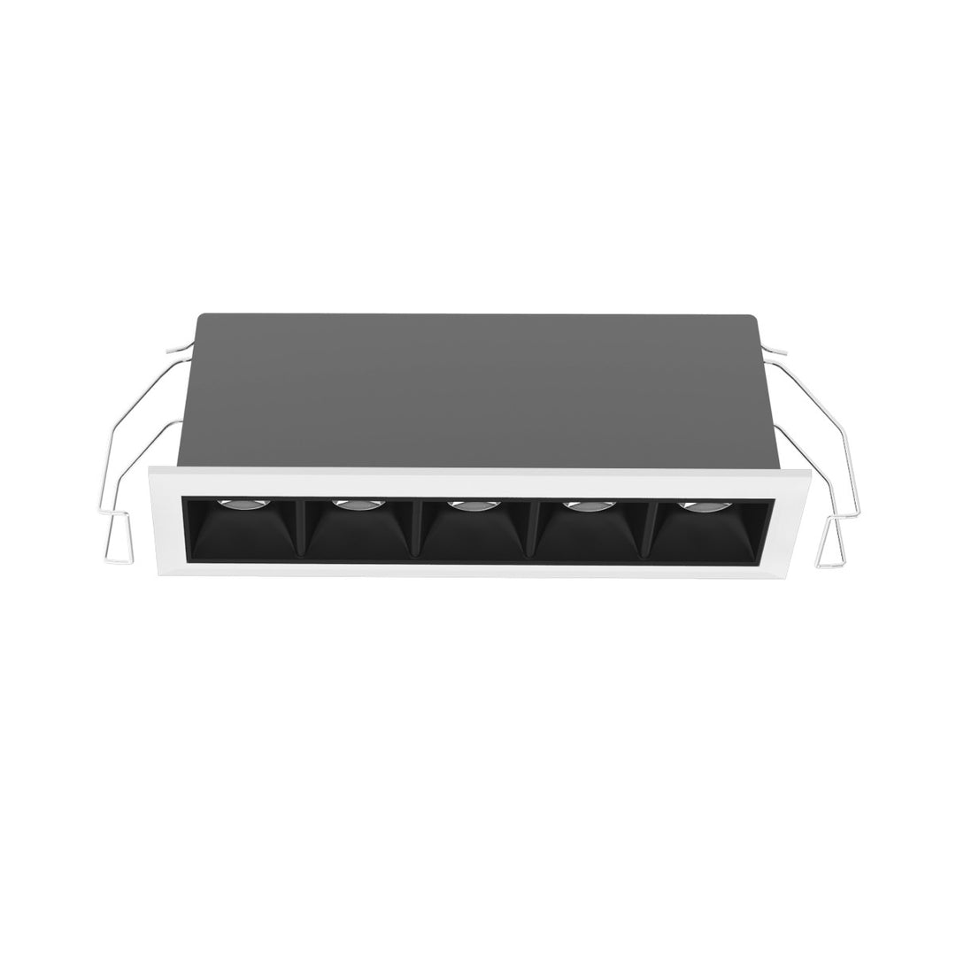 Linear glare-free recessed LED downlight anti-glare optic Lightblade 10