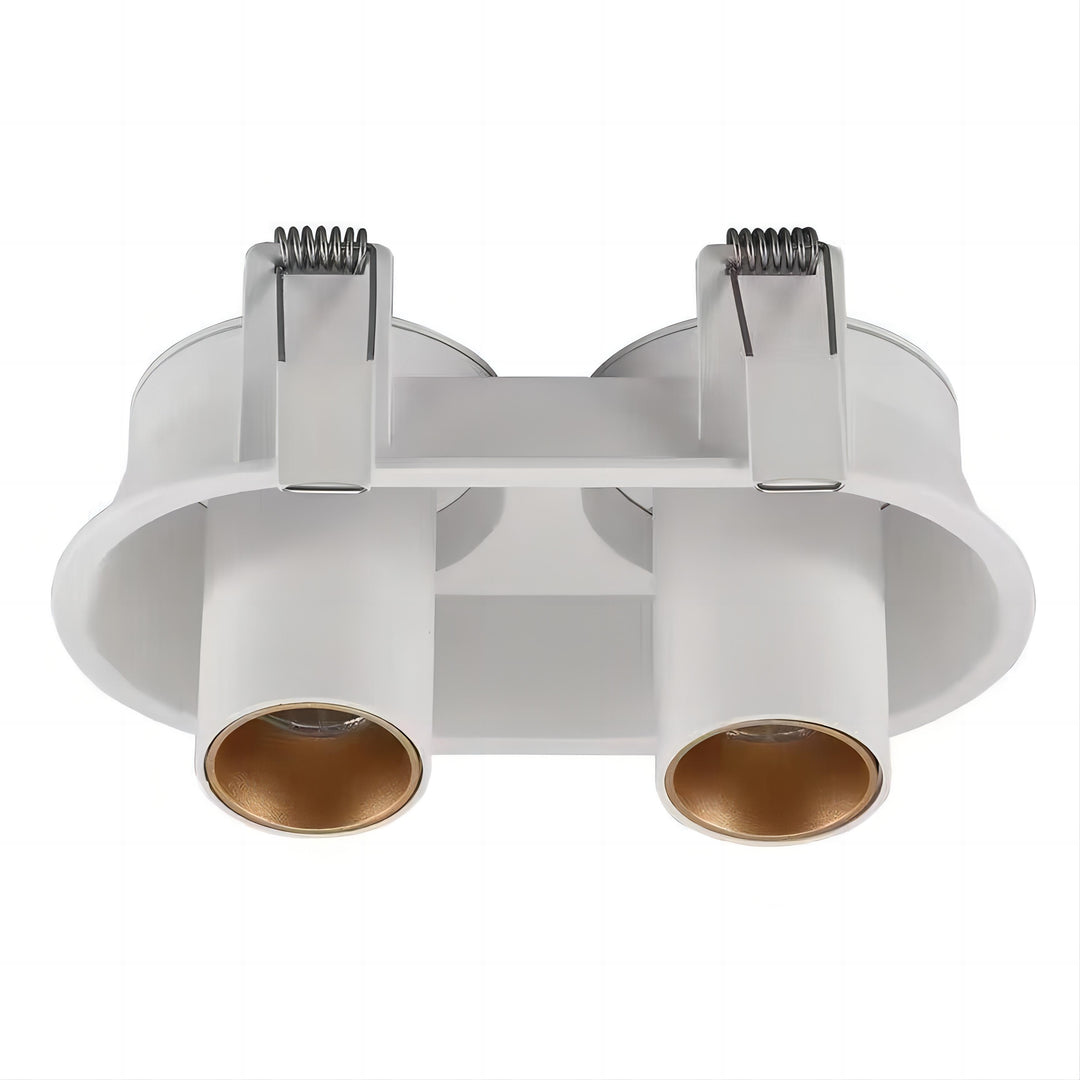 Low glare recessed twin drop accent LED spotlight with dual adjustable drop heads for precise architectural accent lighting – Recessed Twin Drop Accent LED Spotlight 02