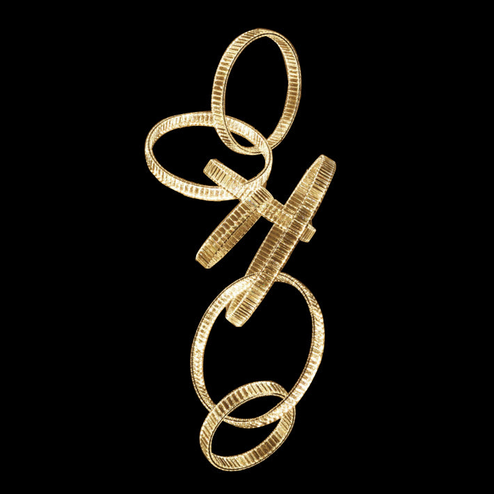 Lucretia Lighting Pharaoh Vertical Custom Crystal Chandelier bespoke sculptural LED feature light for luxury stair voids lobbies and modern interiors