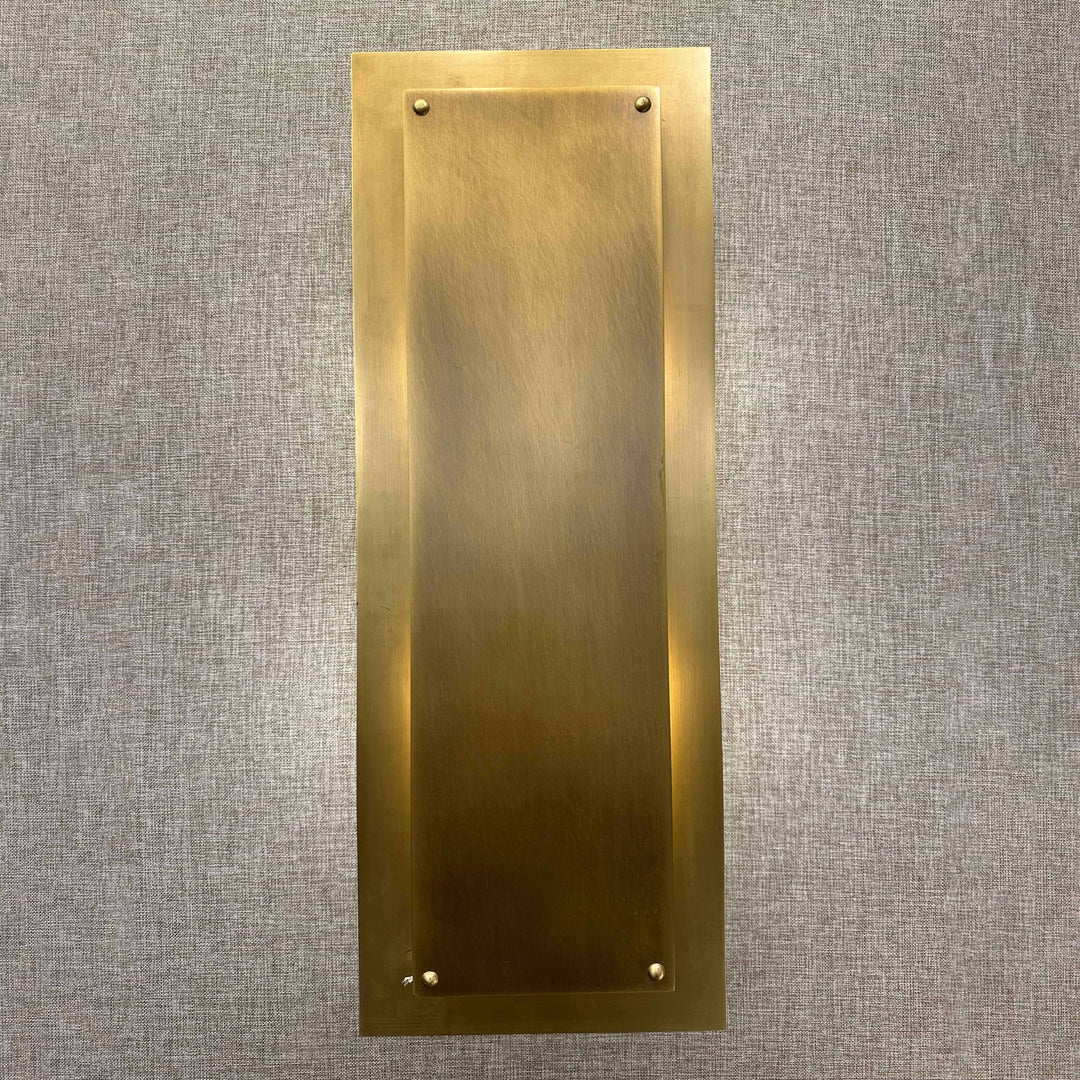 Regis Wall Lamp brushed brass linear Art Deco wall light for hallways bedrooms and modern interiors