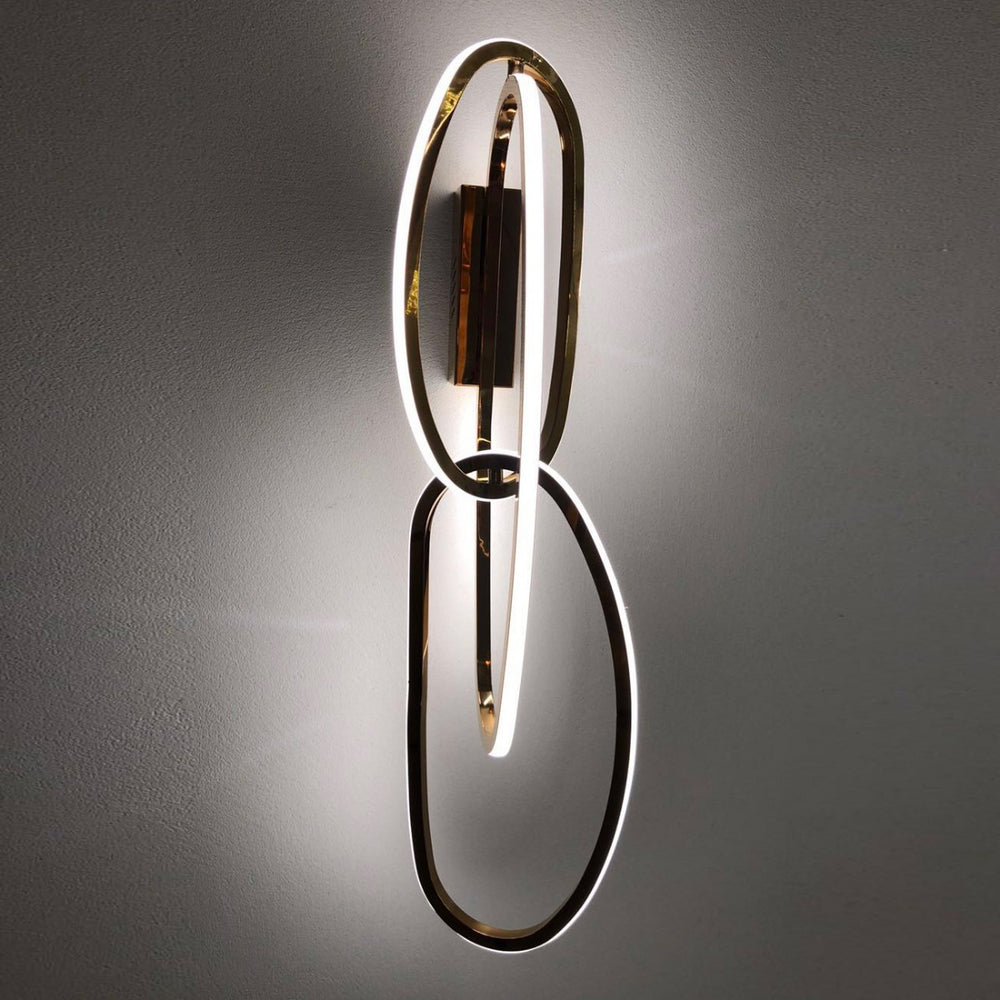 interlocking ring vertigo wall lamp d led wall light providing soft ambient glow for modern interior lighting