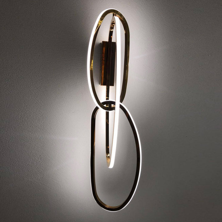 interlocking ring vertigo wall lamp d led wall light providing soft ambient glow for modern interior lighting