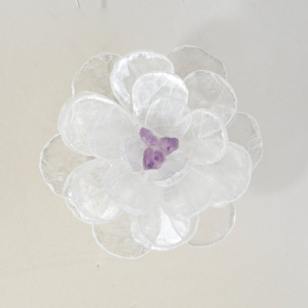 crystal floral vivi wall light shaped like a glowing bloom providing soft ambient led lighting for modern interiors